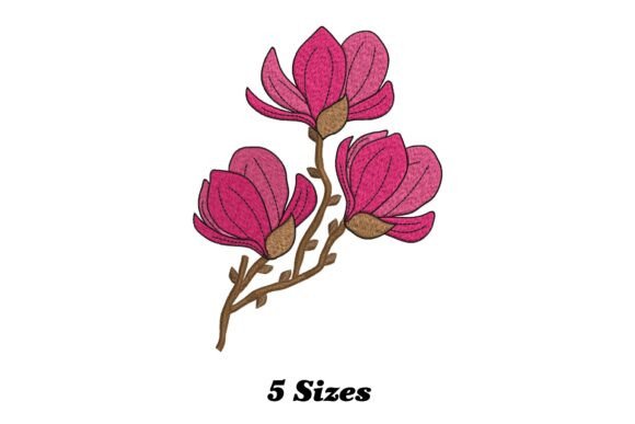 Beautiful Magnolia Flower Embroidery Review