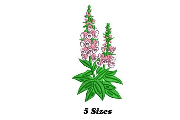 Charming Foxglove Flower Embroidery Review