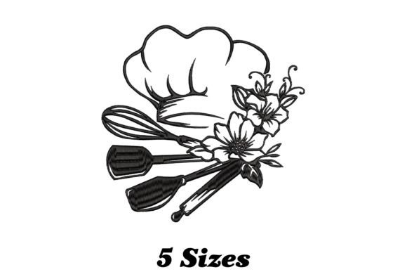 Floral Chef Tools Embroidery Design Review