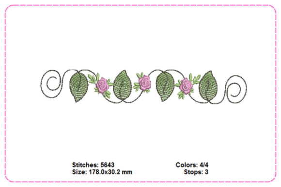 Floral Leaf Border Embroidery Review