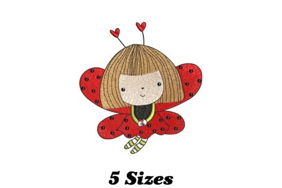 Funny Ladybug Girl Embroidery Review