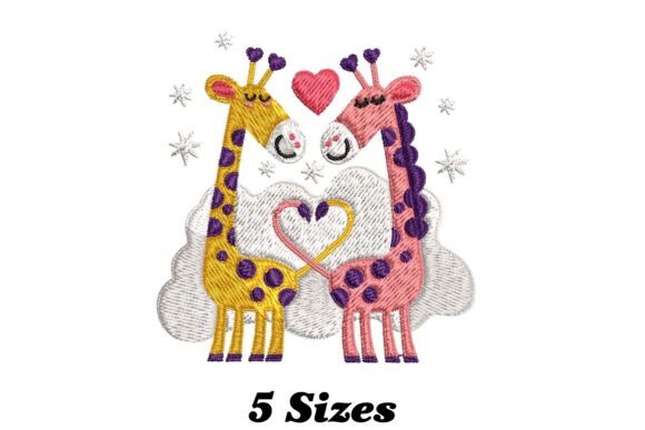 Giraffe Couple Embroidery Design Review