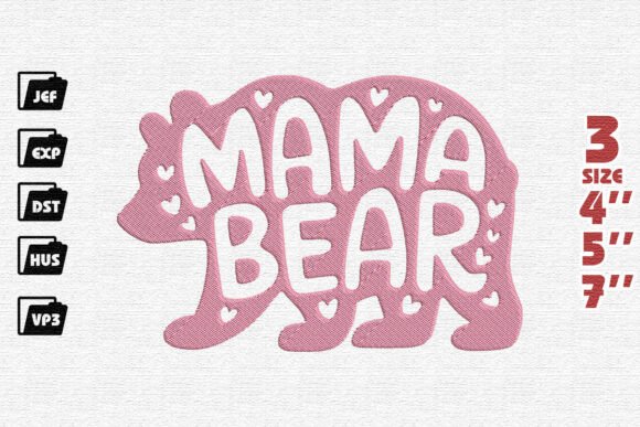 Mama Bear Embroidery Design Review