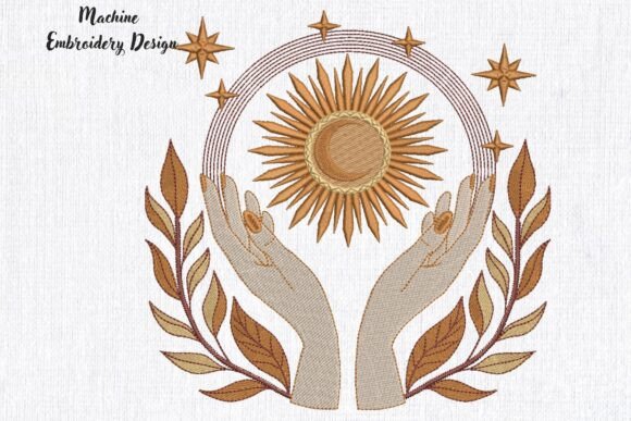 Mystical Hands Sun Moon Leaves Embroidery Review
