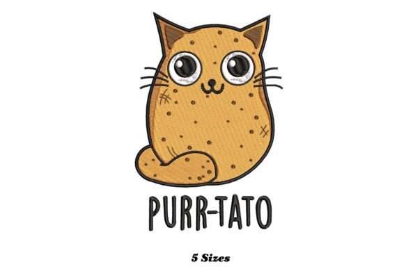 Purrtato Funny Potato Cat Embroidery Review