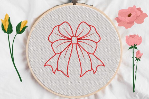 Red Bow Applique Embroidery Review