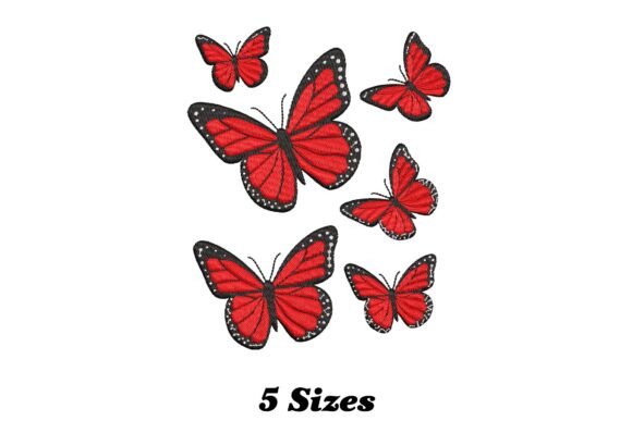 Stunning Red Butterflies Embroidery Review