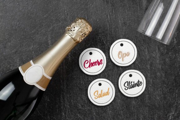 Toast Words ITH Wine Glass Marker Charms Review