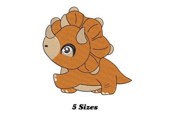 Triceratops Dinosaur Embroidery Design Review